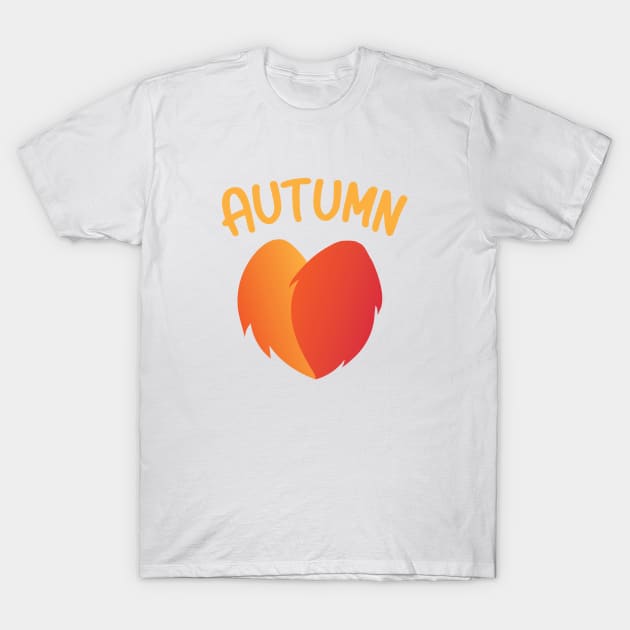 Autumn is here love the fall season T-Shirt by SkelBunny